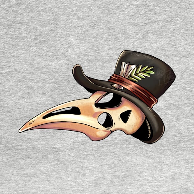 Plague Doctor Skull by MinosArt